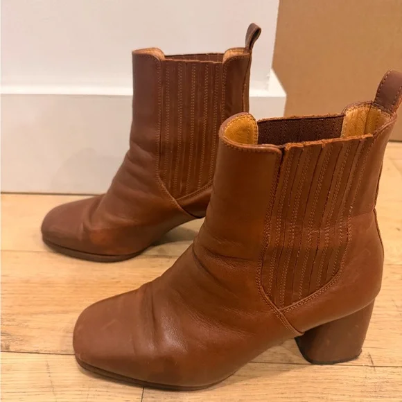 Sezane Dorie Boots Chocolate Size 8 - Picture 3 of 8